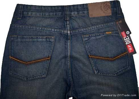 mens jeans with design on back pocket