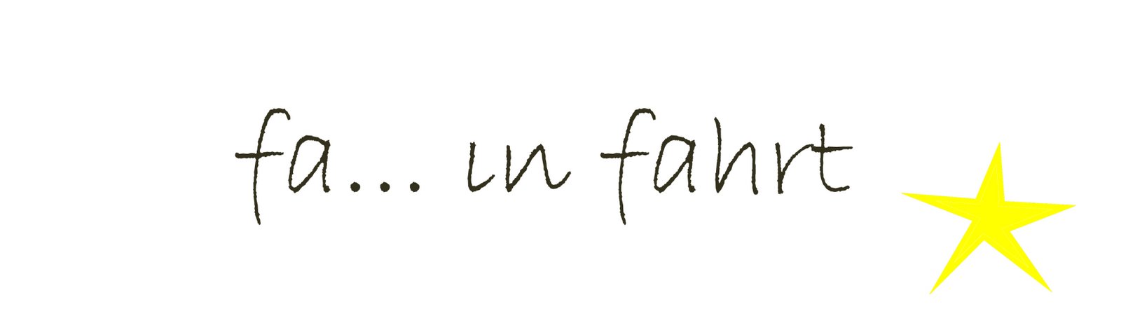 fa... in fahrt