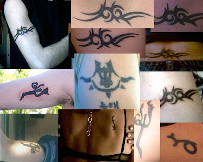 They surely are fannish but overall these are basic tribal looking tats and