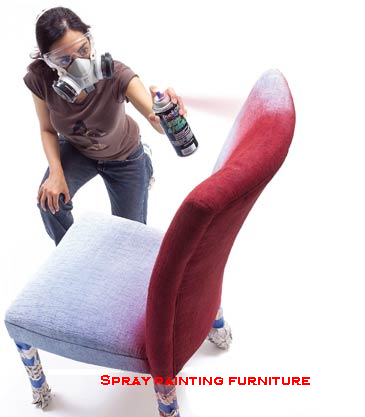 Furniture Painting: Spray painting furniture