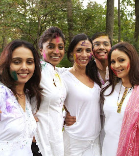 Bollywood Girls Playing Holi