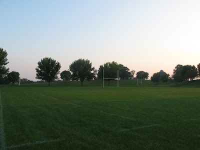 Empty Rugby Field