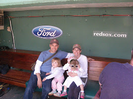 Sitting in the Red Sox Dugout!