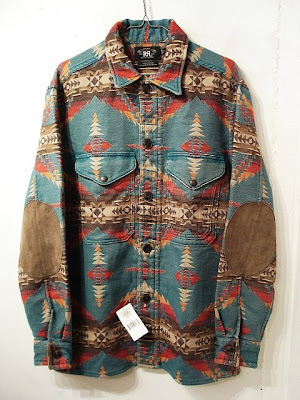 rrl indian blanket jacket