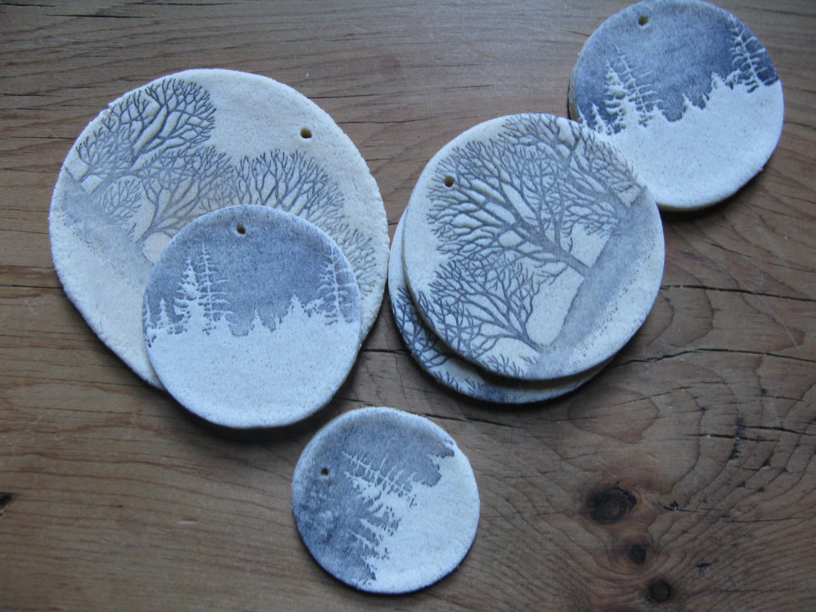 The Re Club Stamped Salt Dough Ornaments