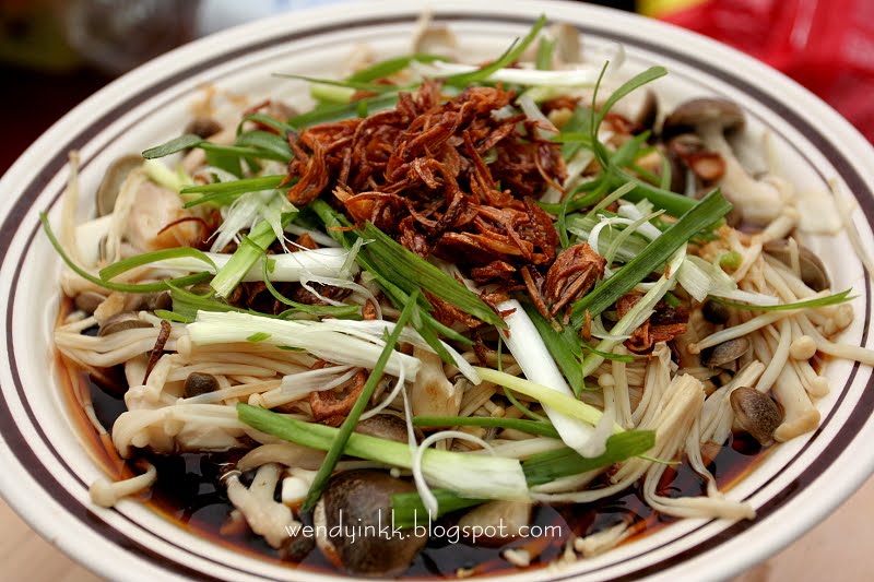 Table for 2.... or more Steamed Tofu with Enoki and Beech Mushrooms