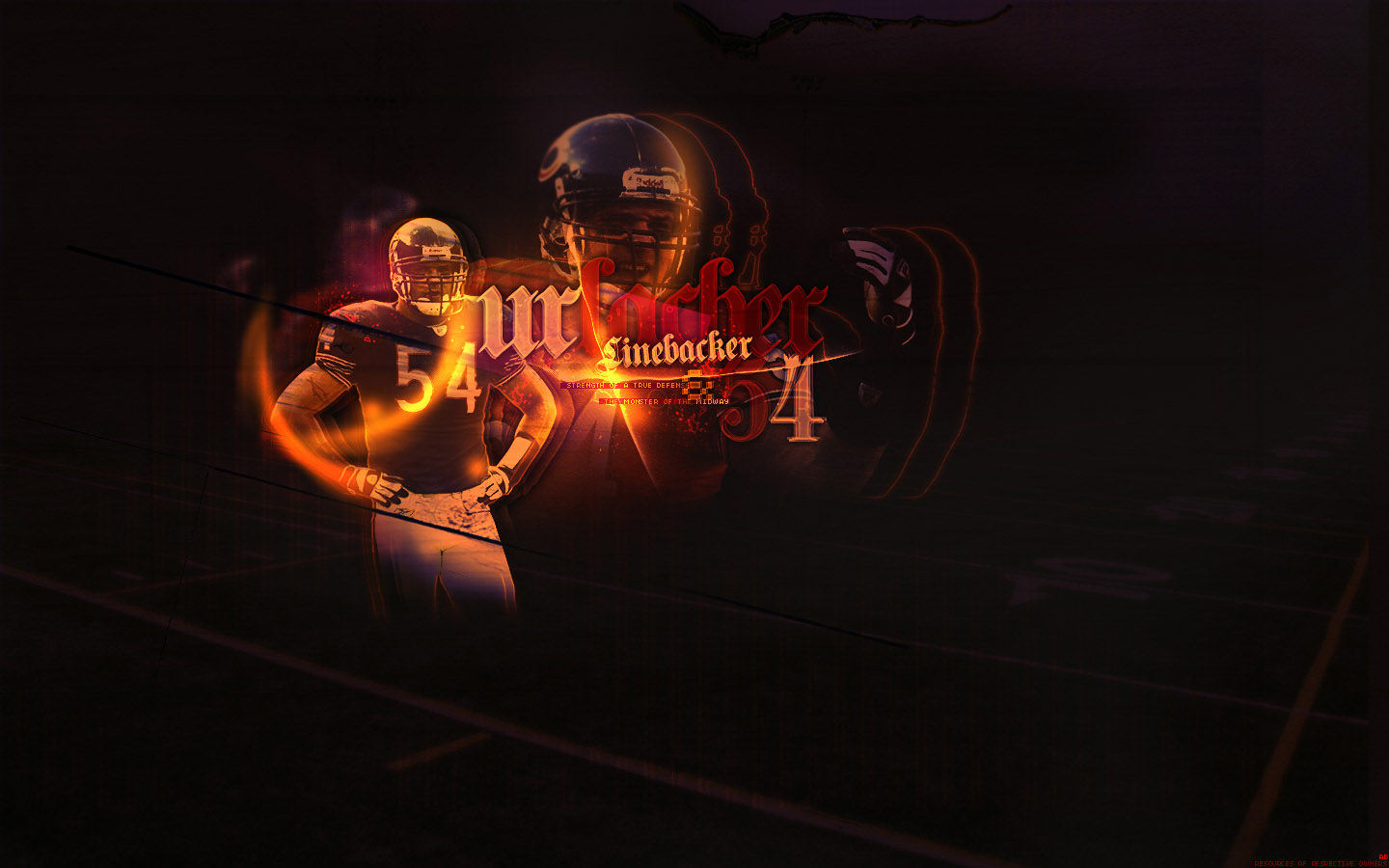 Urlacher Brian wallpaper, Chicago Bears