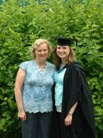 Mum and I at graduation - 2009