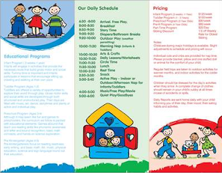 one home daycare s guide advertising for home daycare child care advertising examples
