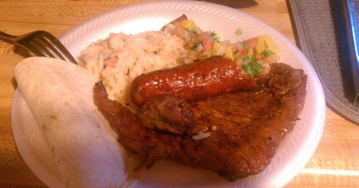 Eating Out Exotic bbq', asada, turtle meat n alligator sausage