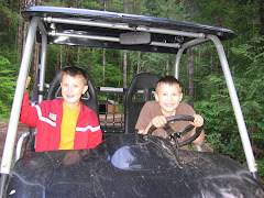 Max and Rex in the UTV