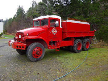 Vintage fire truck at Tahuya Fire Station