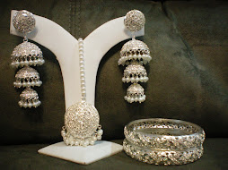 Earring, tikka and karta set