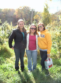 Apple picking with friends