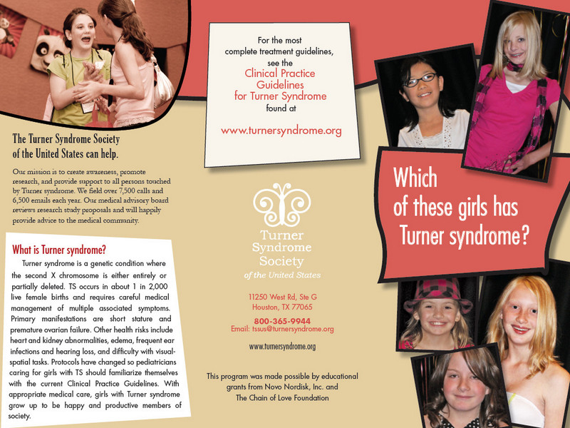 Turner Syndrome Pediatric diagnosis brochure
