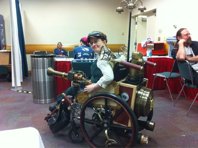 Aiba! El malo de Jim West!!! Steampunk+Wheelchair