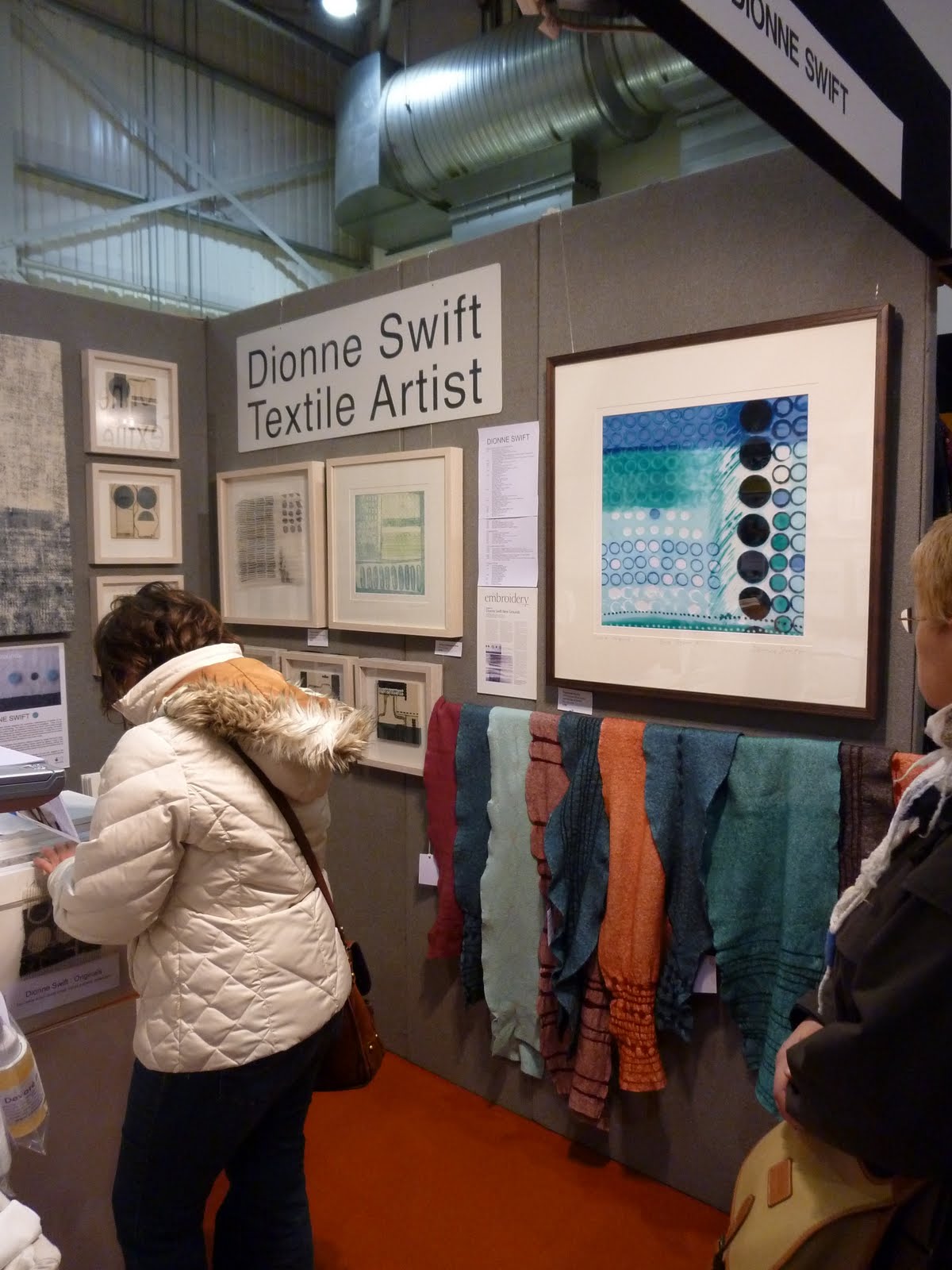 Sew Janome Dionne Swift uses Janome Felting Machine in her "Drawing