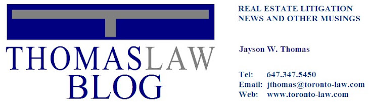 The Thomas Law Real Estate Litigation Blog