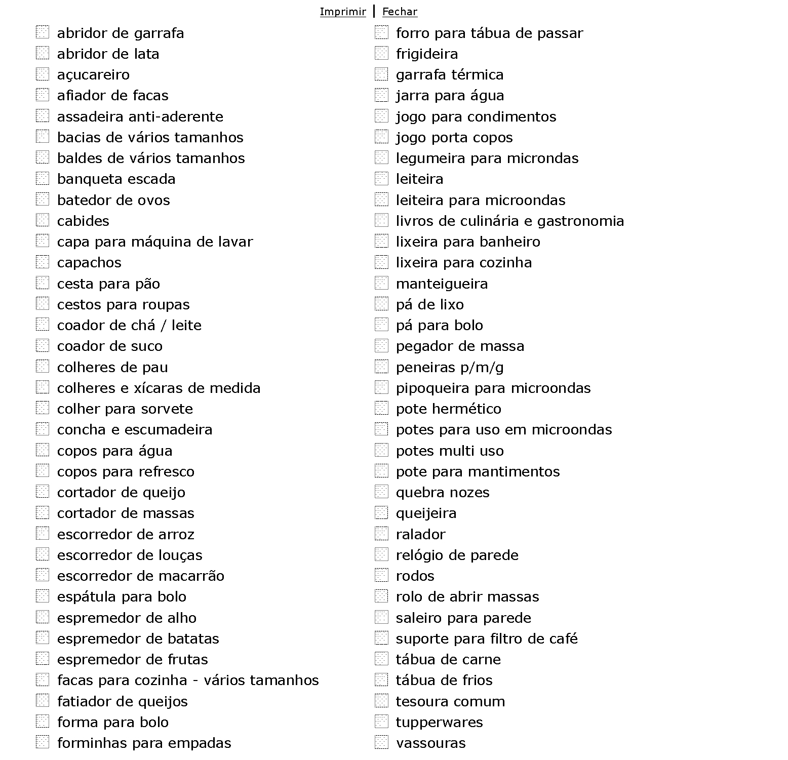 Lista De Cha Cozinha Cozinha Webpage Lista De Cha Cozinha Cozinha Webpage