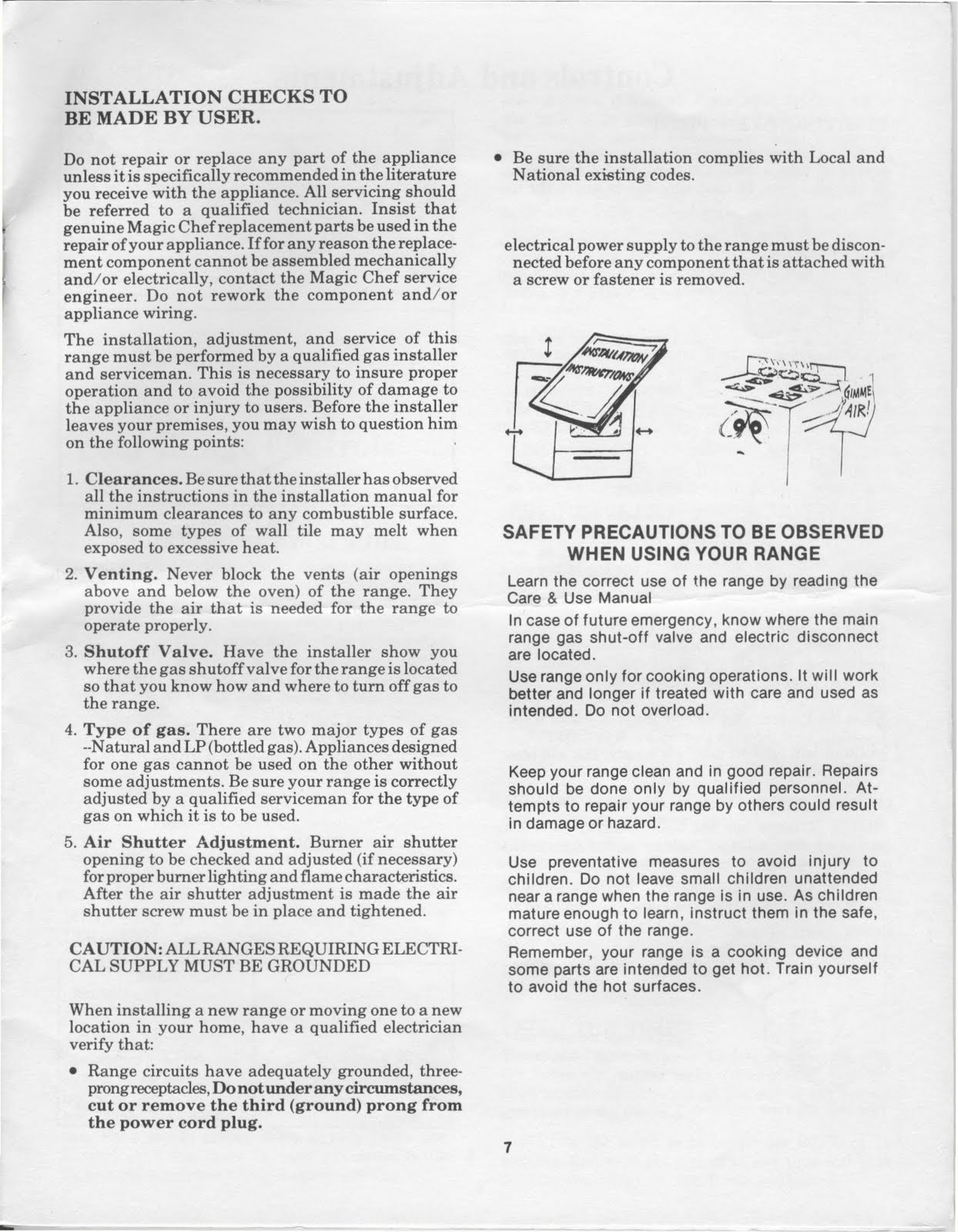 Magic Chef Microwave Installation Instructions