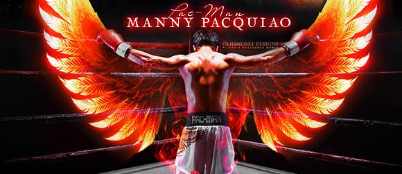 "The greatest boxer of all time Manny "The Pacman" Pacquiao.