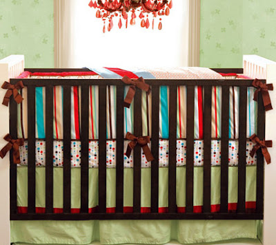 Striped Nursery Bedding on Annabeaninc  Neutral Nursery Ideas Plus More Sale Bedding