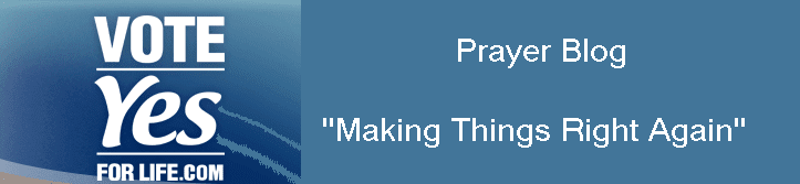 Vote Yes For Life.com Prayer Requests