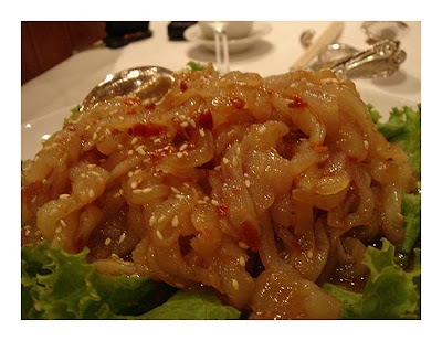 Spicy jellyfish salad