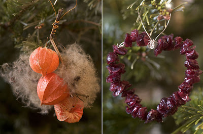 House and Design 2011: Natural Christmas Tree Decorations