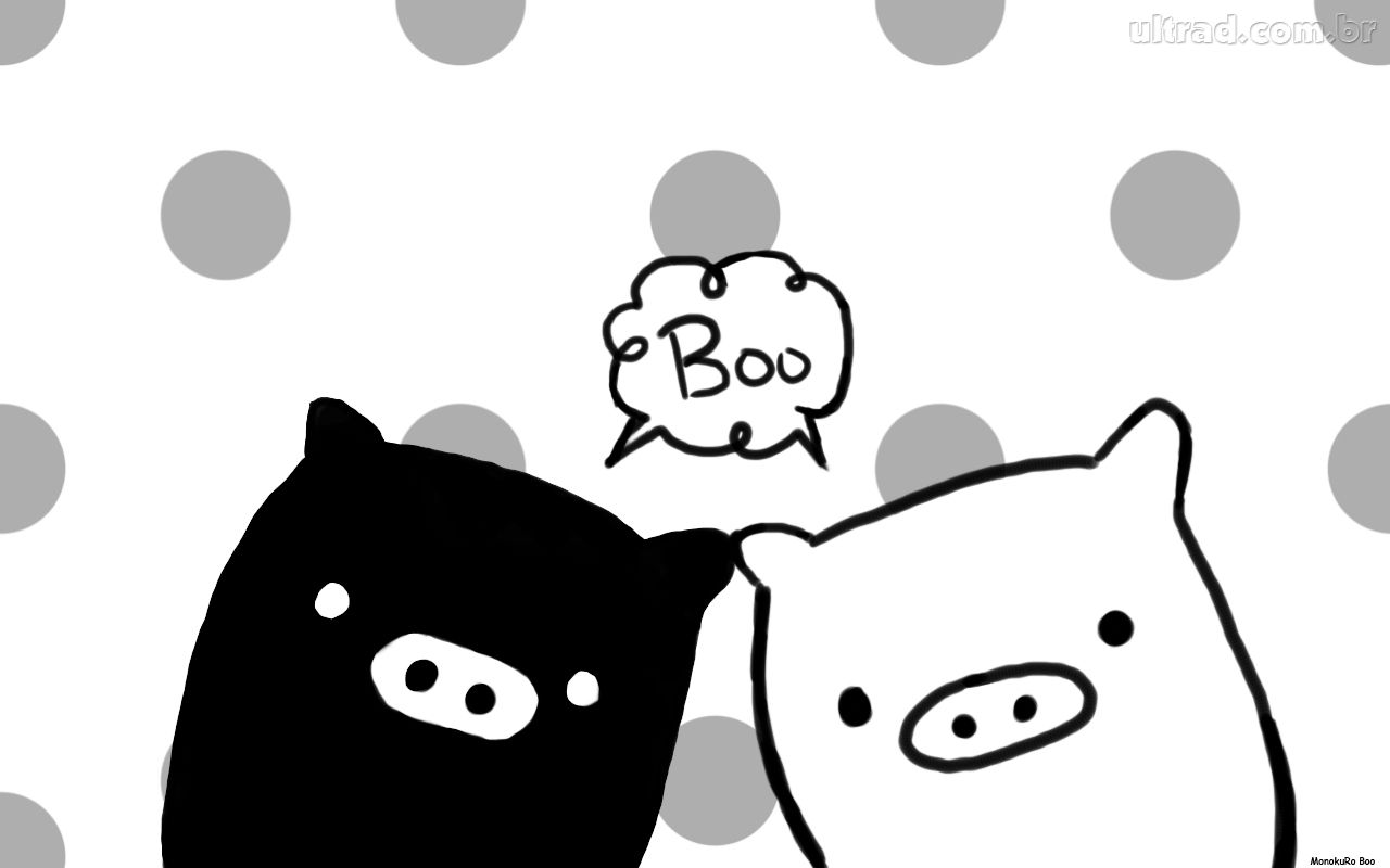 Trololo Blogg Monokuro Boo Wallpaper