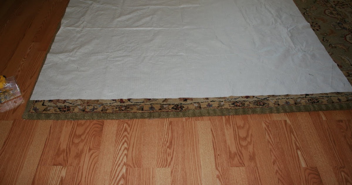 Buzzing and Bumbling Blocking a Quilt