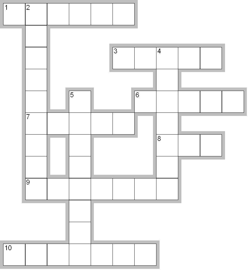 Free Crossword Puzzle Templates For Teachers