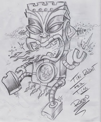 above are a few Tiki sketch designs for tattoos.. Anyone that knows me knows 