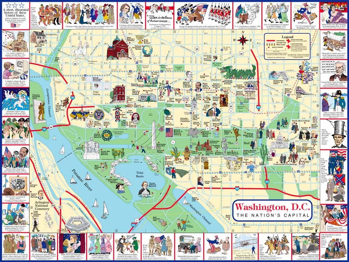 Clean image for printable washington dc maps Candid image regarding printable washington dc maps