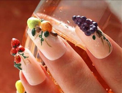 Real 3D Fruity Nail Arts Design. 6:46 AM  Posted by Smart Ideas