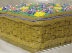 Basket of Flowers Cake