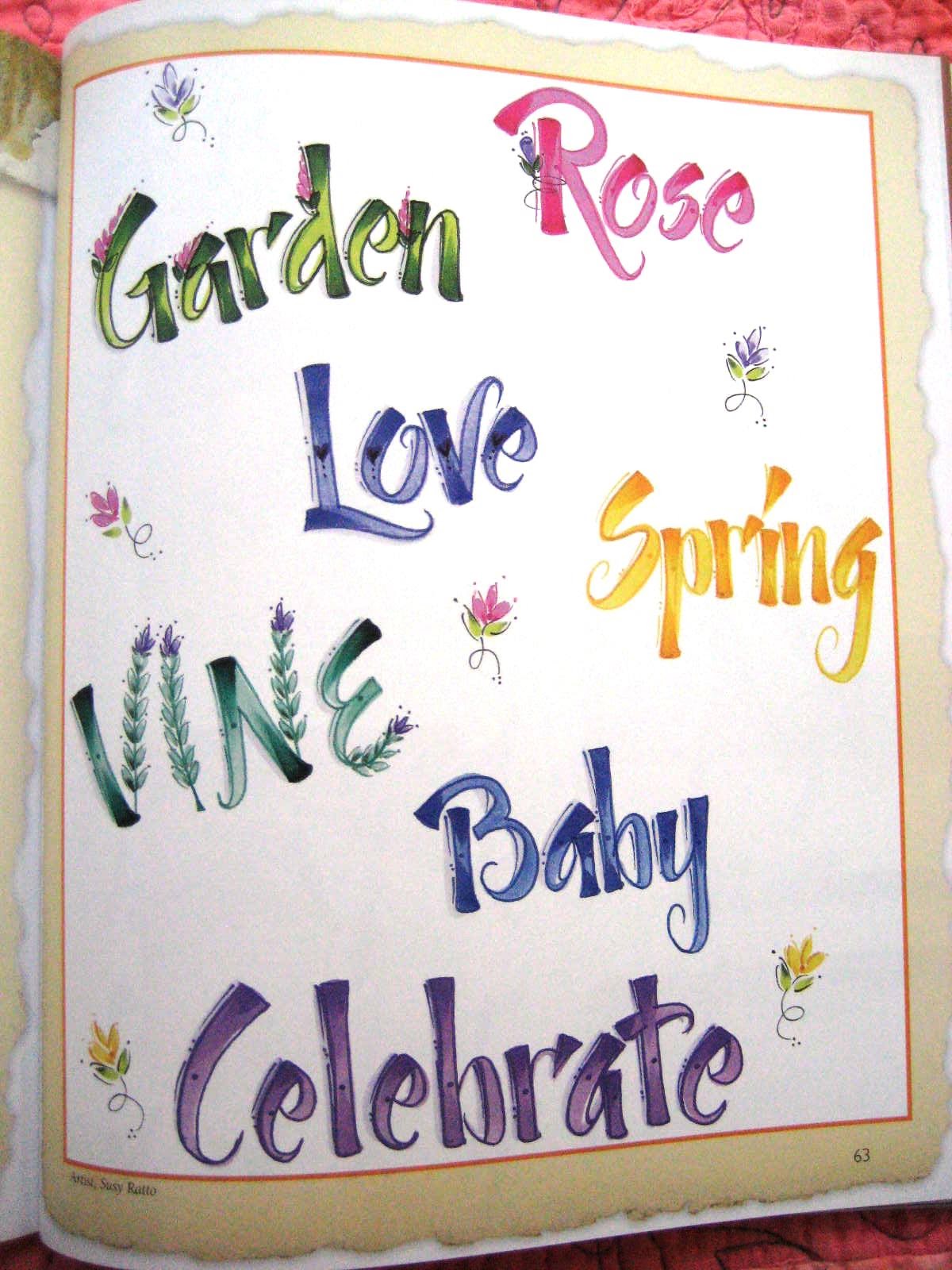 All Things Quilty and Artsy Hand Lettering book