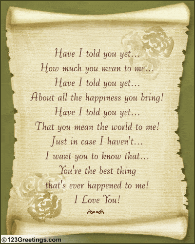 i love you poems for husband.