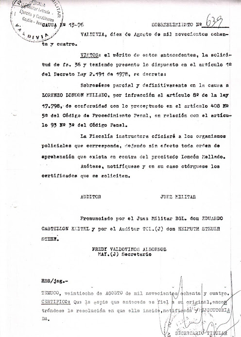 OPERACIONES ®ESISTENCIA ANCESTRAL AL CAPITALISMO MUNDIAL INTEGRADO - WEYCHAFE KUPAL LONCON MELLADO