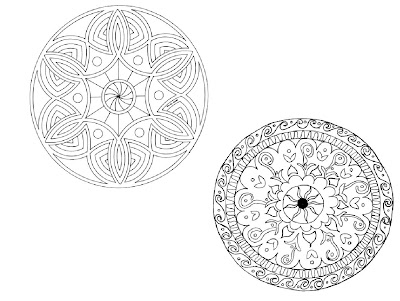 100% Pentru copii: MANDALA (Imagini de colorat) - pagina 1