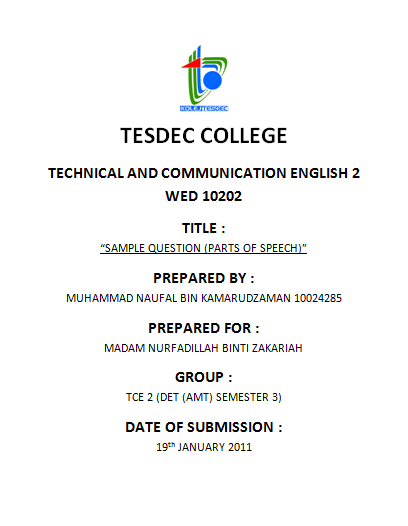 Assignment cover sheet template image