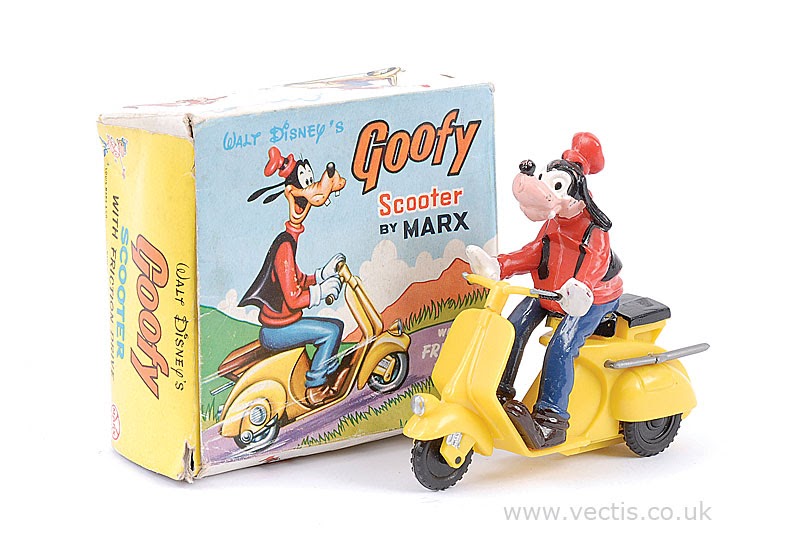 vintage scooter toy (vespa & lambreta) GOOFY WITH VESPA