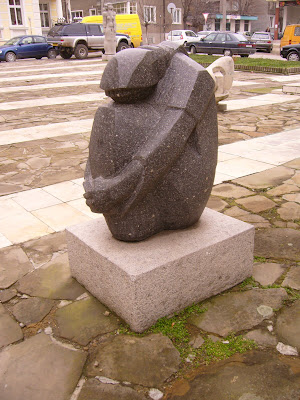 Yambol's Museum Statue - Huddled In A Ball