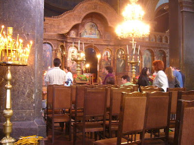Inside Yambol's St Nikolai Church