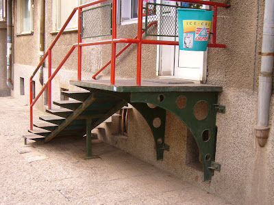 A Lovely Iron Stairway To A Yambol Shop