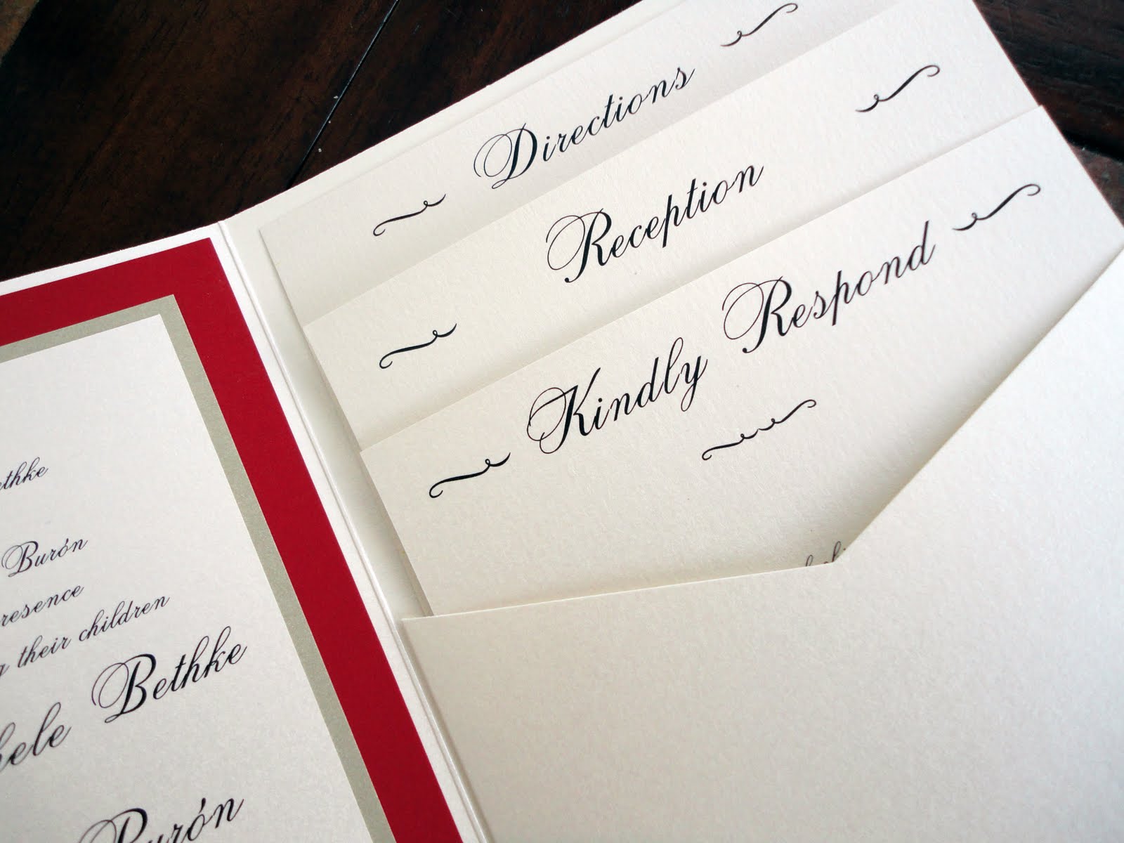 Kindly R.S.V.P. Designs' Blog Traditional Pocket Invitation