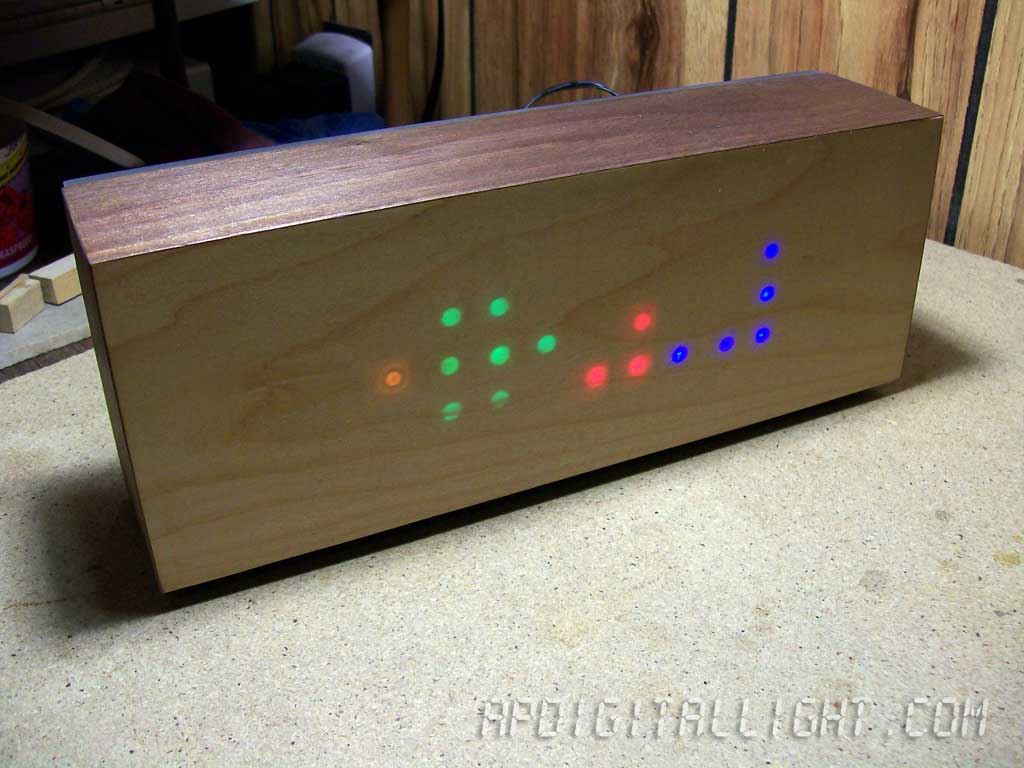 AP Digital light Wood block LED clock (part 2)