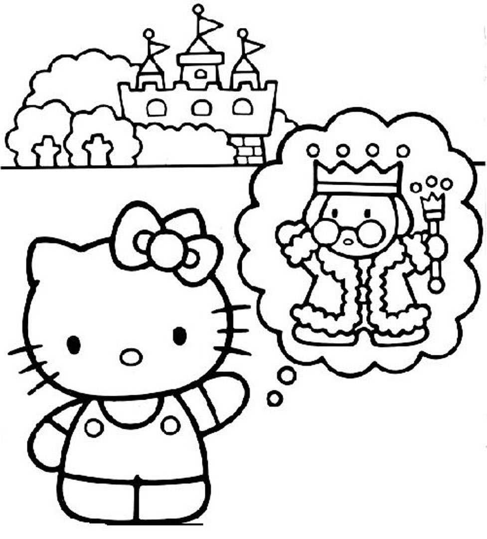 Dessin   colorier Hello Kitty