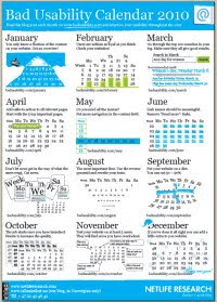 Bad usability calendar 2010