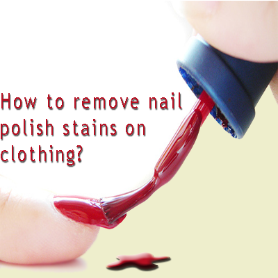 How to remove nail polish stains on clothing